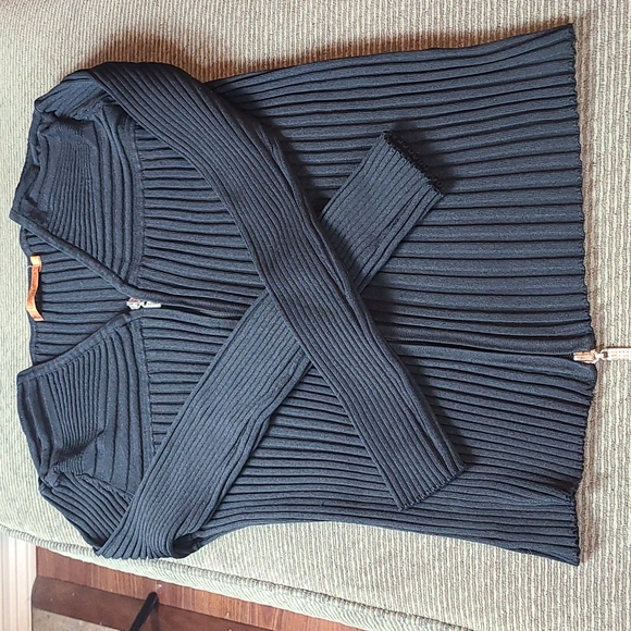 Belldini Ribbed Full Zip Sweater - Picture 13 of 14